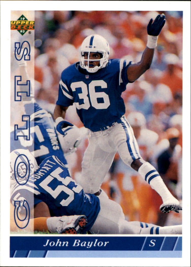 1993 Upper Deck Football "Main Set" Cards #251 to #500 Rookies and Veterans - Picture 273 of 500
