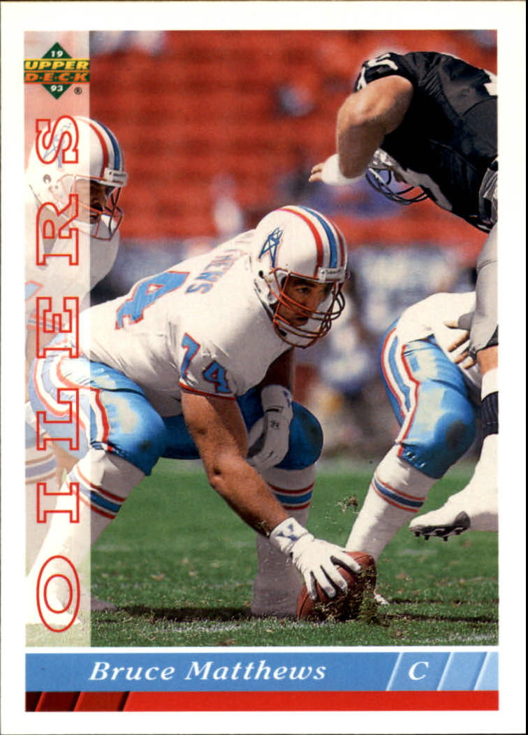 1993 Upper Deck Football "Main Set" Cards #251 to #500 Rookies and Veterans - Picture 299 of 500