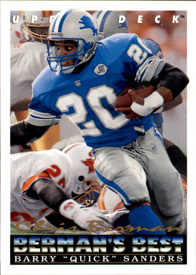 1993 Upper Deck Football "Main Set" Cards #251 to #500 Rookies and Veterans - Picture 381 of 500