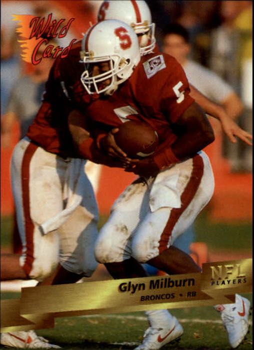 1993 Wild Card #32 Glyn Milburn RC