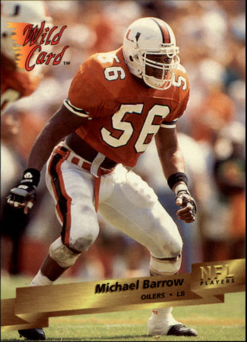 1993 Wild Card #129 Micheal Barrow RC