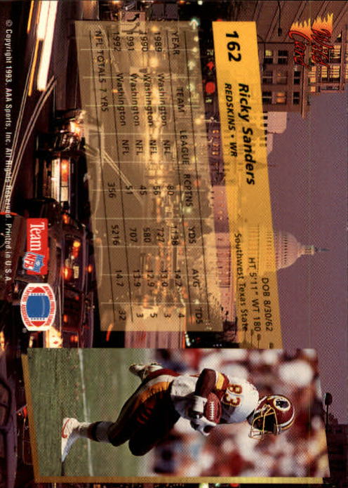 1993 Wild Card Football "Main Set" Base Cards - Picture 312 of 368