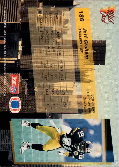 1993 Wild Card Football "Main Set" Base Cards - Picture 348 of 368