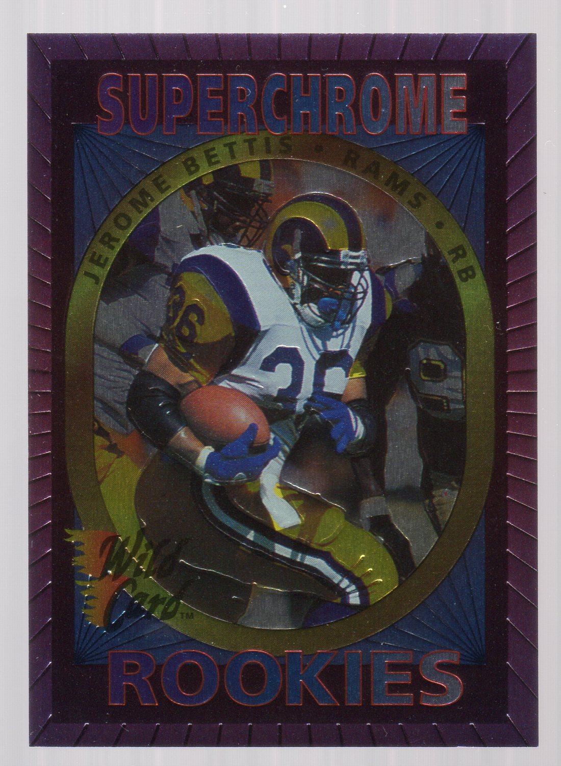 1993 Wild Card Superchrome Rookies #39 Jerome Bettis