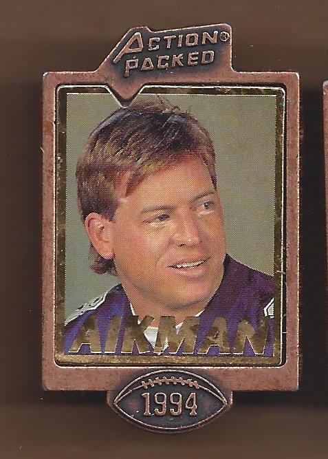 1994 Action Packed Badge of Honor Pins #1 Troy Aikman