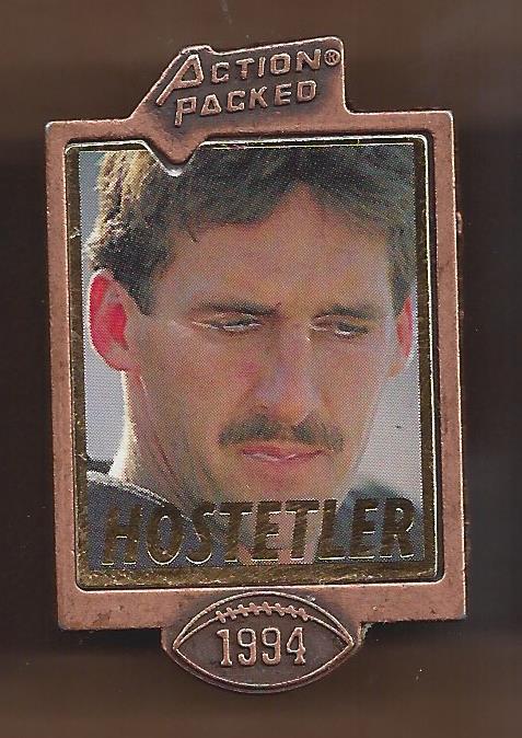 1994 Action Packed Badge of Honor Pins #10 Jeff Hostetler