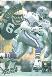 Emmitt Smith 1994 Action Packed NFL Mammoth Gold Foil Embossed Card #MM23  /25K