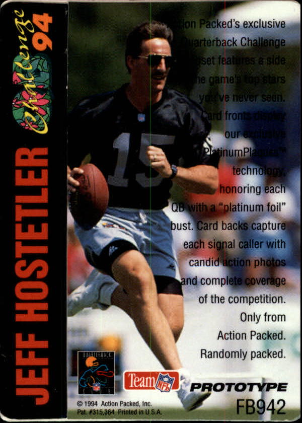 1994 Action Packed Football "Insert and Prototype" Cards - Picture 80 of 156