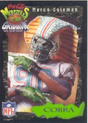 1994 Coke Monsters of the Gridiron #18 Marco Coleman - NM-MT - Birmingham  Sports Cards | Beckett Marketplace