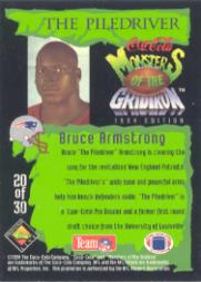 1994 Coke Monsters of the Gridiron #20 Bruce Armstrong back image