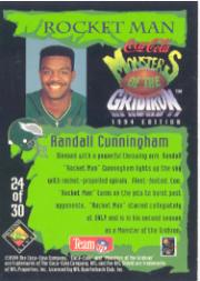 1994 Coke Monsters of the Gridiron #24 Randall Cunningham back image