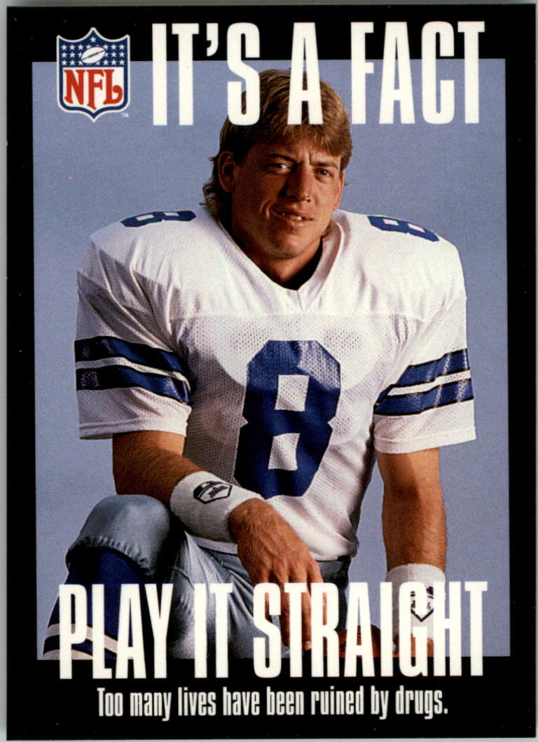 1994 FACT NFL Properties Artex #1 Troy Aikman/Play It Straight