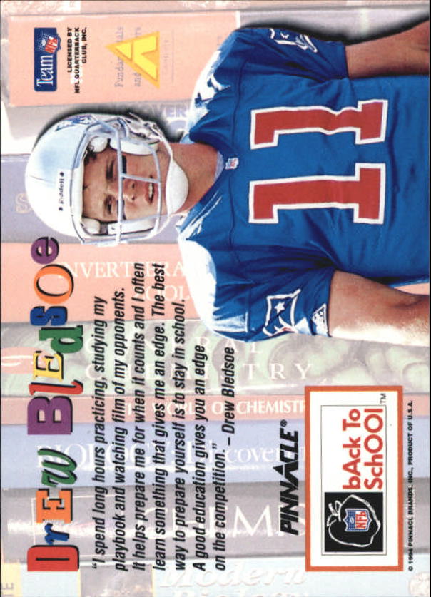 1994 NFL Properties Back to School #6 Drew Bledsoe back image