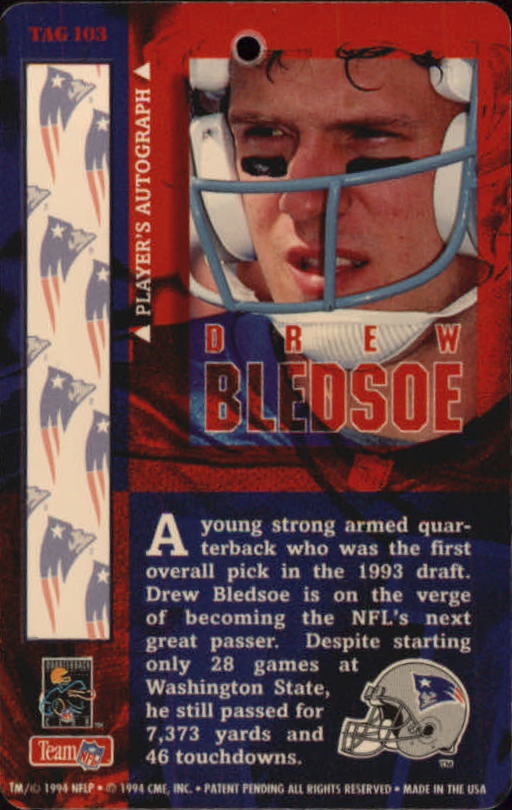 1994 Pro Tags #103 Drew Bledsoe back image