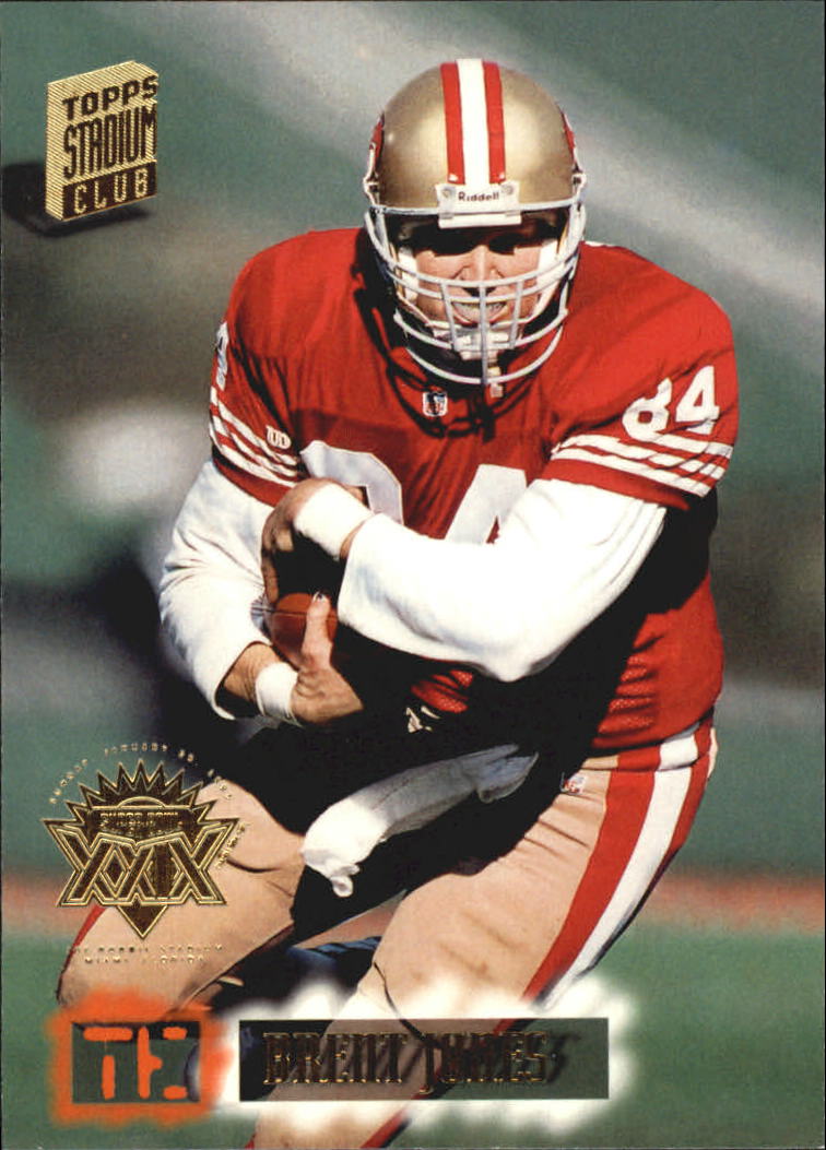 Brent Jones San Francisco 49ERs Tight End Pro Set 1990 Card #639