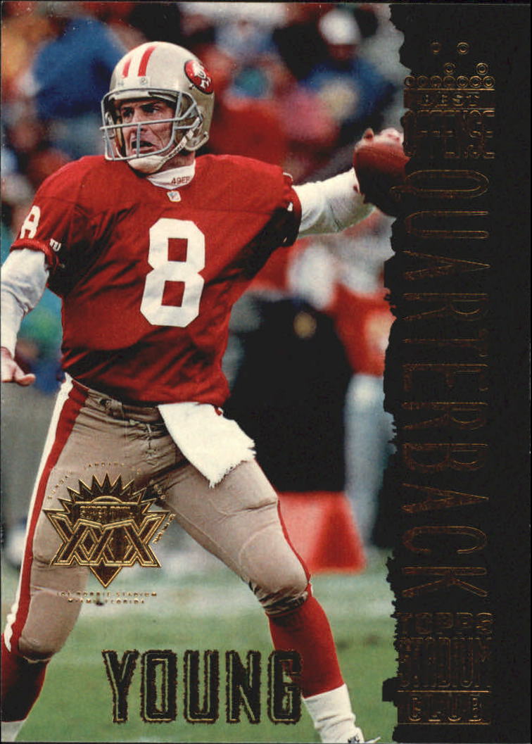 1994 Stadium Club Super Teams Super Bowl #109 Steve Young BO - With Gold SB  Stamp - NM-MT