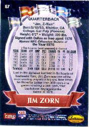1994 Ted Williams #57 Jim Zorn back image