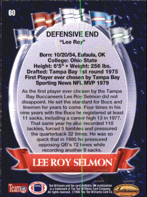 B3313- 1994 Ted Williams Football Cards 1-90 +Inserts -You Pick - 15+ FREE SHIP - Picture 100 of 201