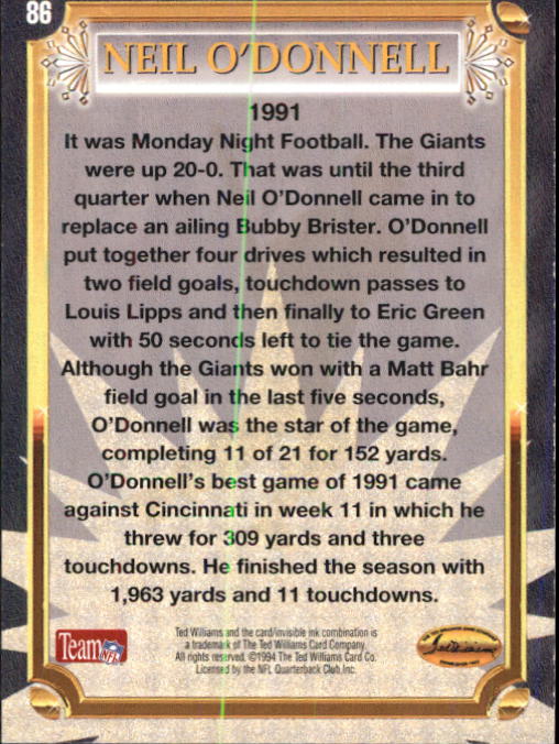 B3313- 1994 Ted Williams Football Cards 1-90 +Inserts -You Pick - 15+ FREE SHIP - Picture 144 of 201