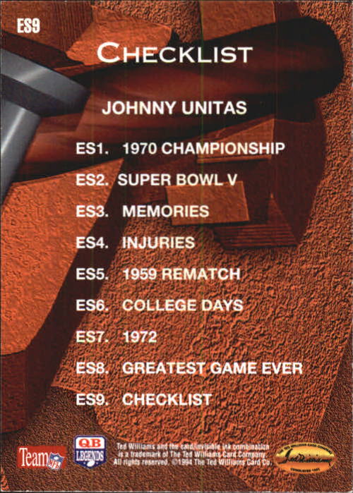 B3313- 1994 Ted Williams Football Cards 1-90 +Inserts -You Pick - 15+ FREE SHIP - Picture 154 of 201