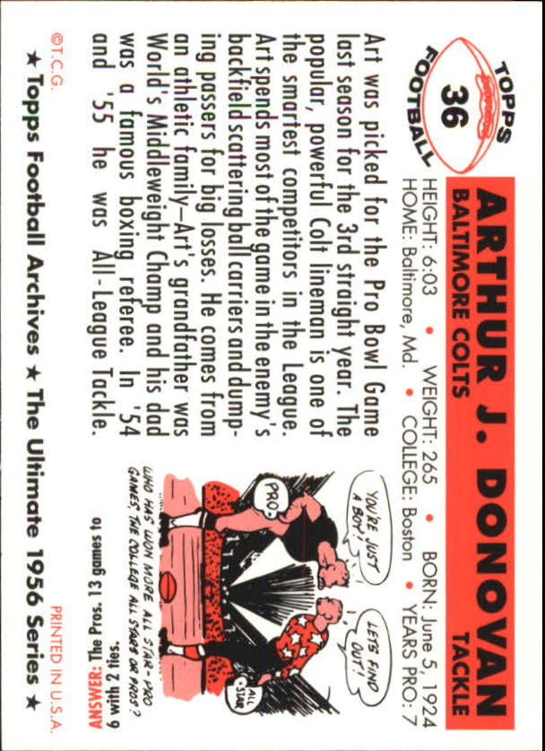1994 Topps Archives Football 1956 Topps Gold Insert Singles - You Choose - Picture 21 of 68