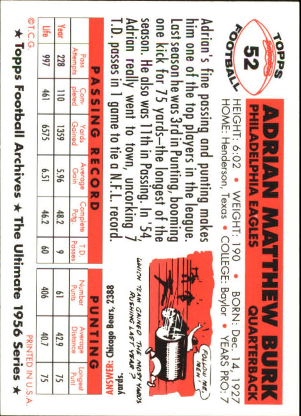 1994 Topps Archives Football 1956 Topps Gold Insert Singles - You Choose - Picture 31 of 68