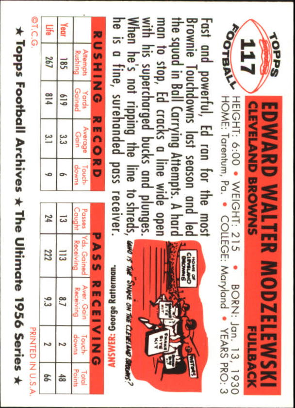 1994 Topps Archives Football 1956 Topps Gold Insert Singles - You Choose - Picture 68 of 68
