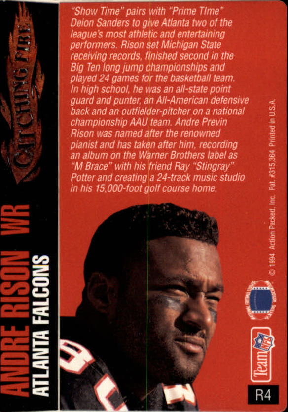 1994 Action Packed Football "Insert and Prototype" Cards - Picture 9 of 156