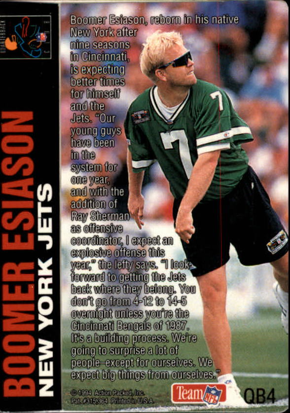 1994 Action Packed Football "Insert and Prototype" Cards - Picture 116 of 156