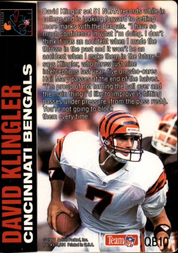 1994 Action Packed Football "Insert and Prototype" Cards - Picture 126 of 156