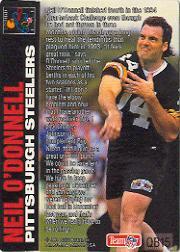 1994 Action Packed Quarterback Club #QB15 Neil O'Donnell back image