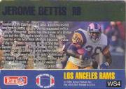 1994 Action Packed Warp Speed #WS4 Jerome Bettis back image