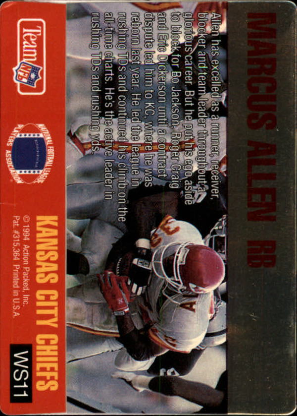 1994 Action Packed Football "Insert and Prototype" Cards - Picture 154 of 156