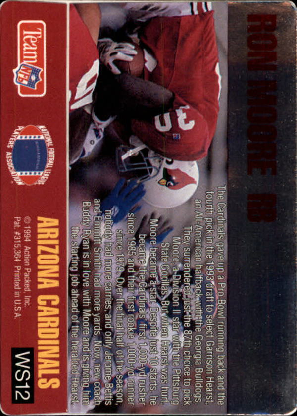 1994 Action Packed Football "Insert and Prototype" Cards - Picture 156 of 156
