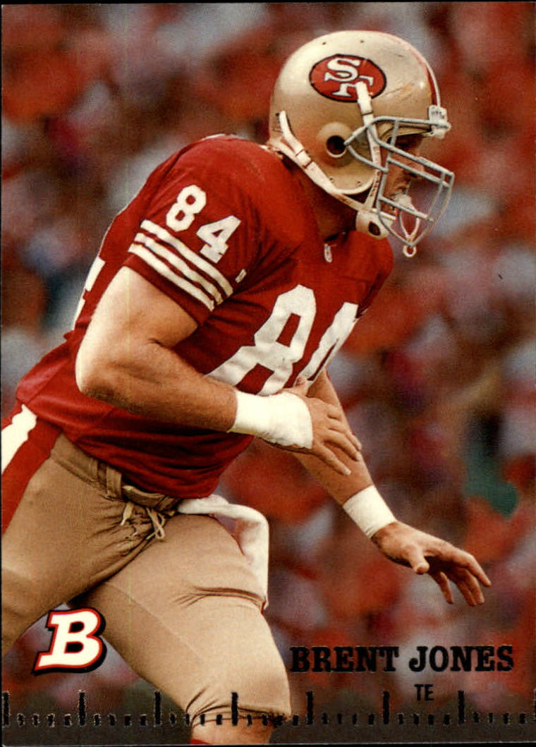 1993 Fleer Game Day #84 Brent Jones card, San Francisco 49ers star