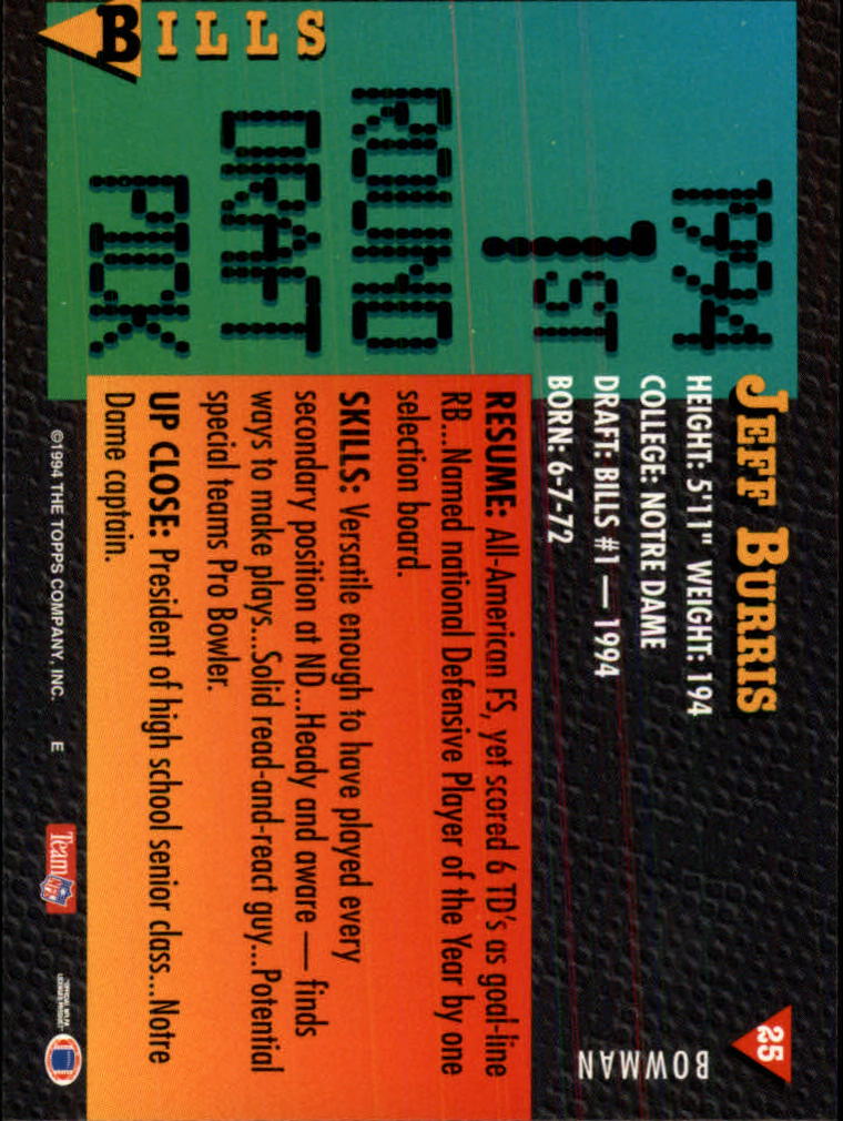 A6919- 1994 Bowman Football Card #s 1-249 +Rookies -You Pick- 15+ FREE US SHIP - Picture 47 of 465