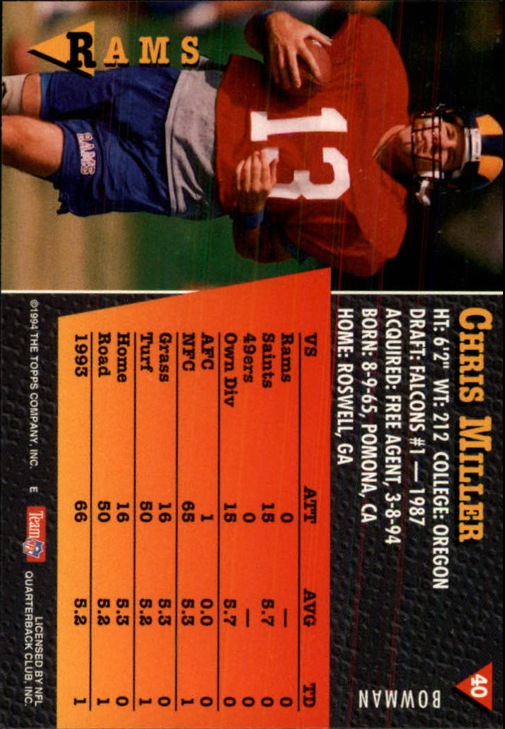 A6919- 1994 Bowman Football Card #s 1-249 +Rookies -You Pick- 15+ FREE US SHIP - Picture 77 of 465