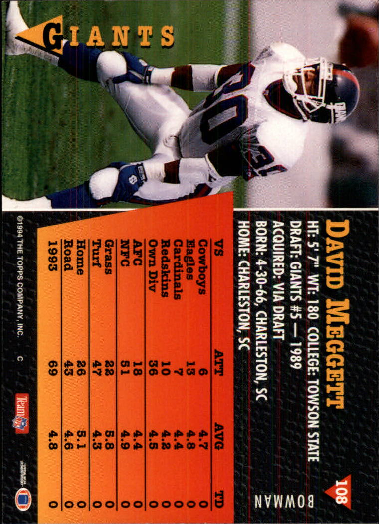A6919- 1994 Bowman Football Card #s 1-249 +Rookies -You Pick- 15+ FREE US SHIP - Picture 203 of 465