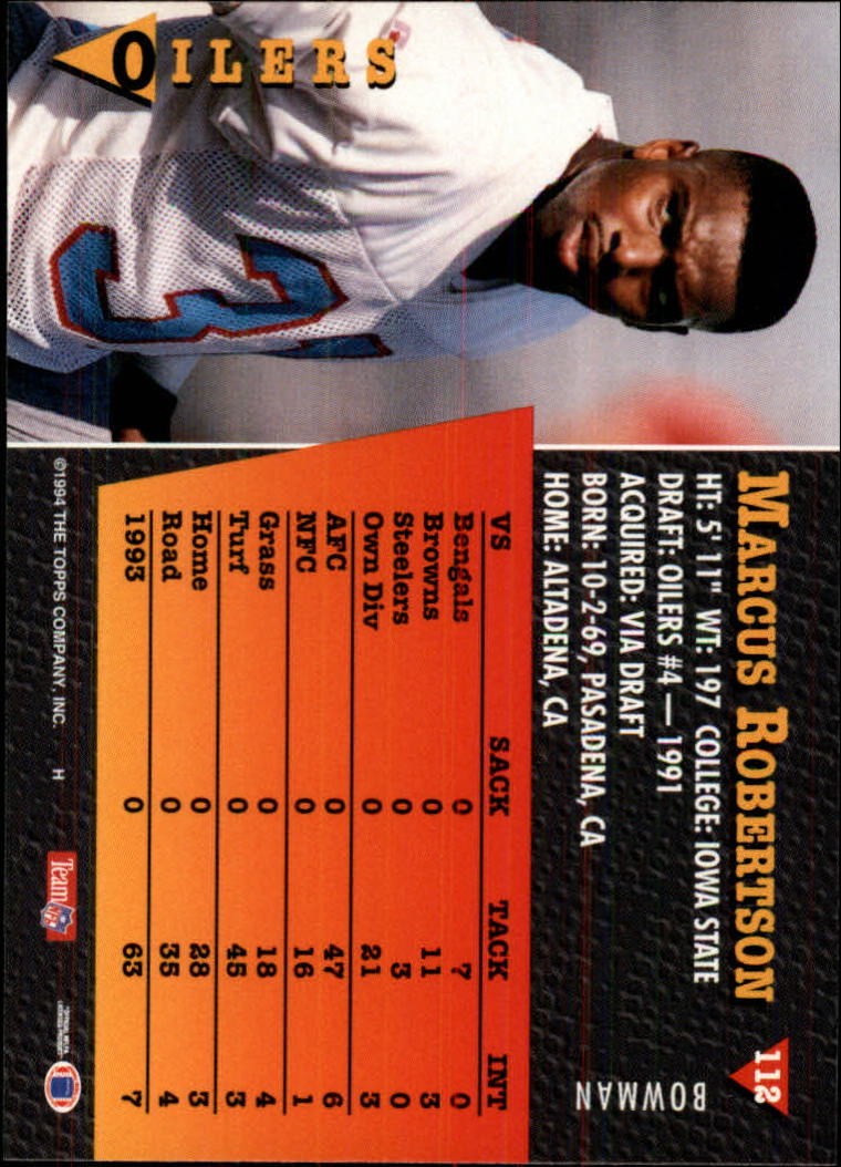 A6919- 1994 Bowman Football Card #s 1-249 +Rookies -You Pick- 15+ FREE US SHIP - Picture 211 of 465