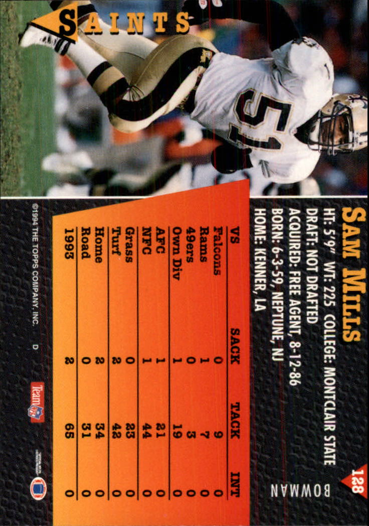 A6919- 1994 Bowman Football Card #s 1-249 +Rookies -You Pick- 15+ FREE US SHIP - Picture 239 of 465