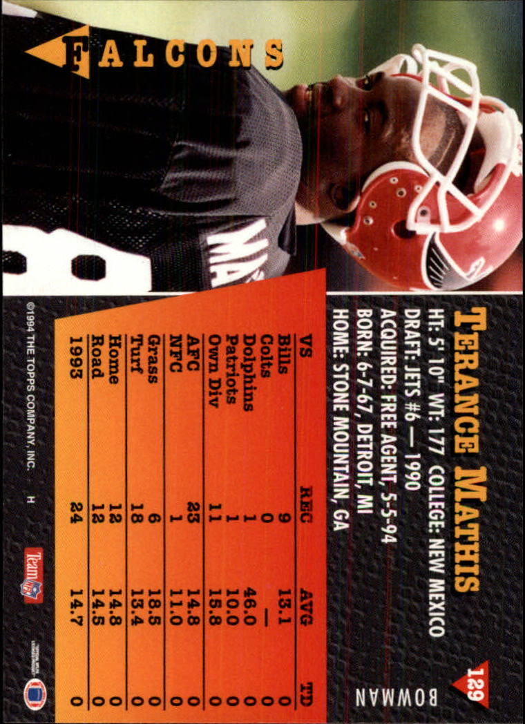 A6919- 1994 Bowman Football Card #s 1-249 +Rookies -You Pick- 15+ FREE US SHIP - Picture 241 of 465