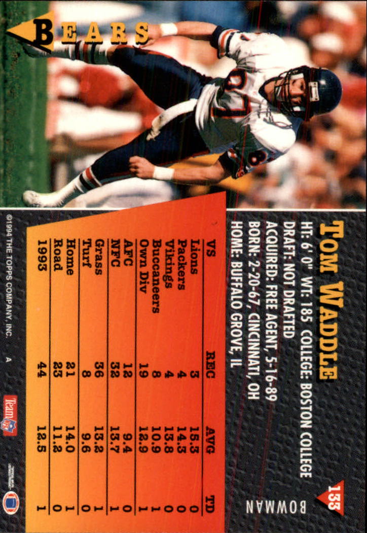 A6919- 1994 Bowman Football Card #s 1-249 +Rookies -You Pick- 15+ FREE US SHIP - Picture 247 of 465