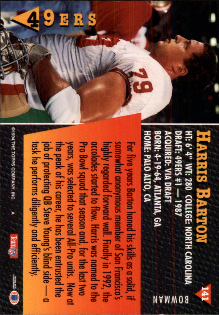 A6919- 1994 Bowman Football Card #s 1-249 +Rookies -You Pick- 15+ FREE US SHIP - Picture 259 of 465
