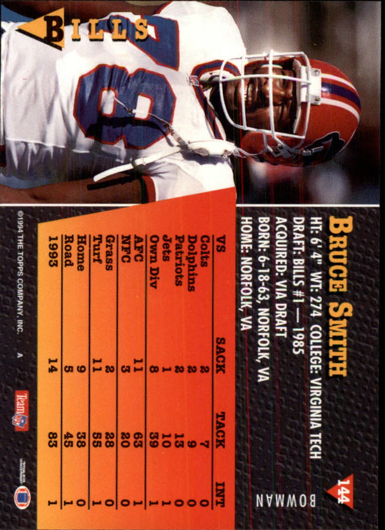 A6919- 1994 Bowman Football Card #s 1-249 +Rookies -You Pick- 15+ FREE US SHIP - Picture 265 of 465