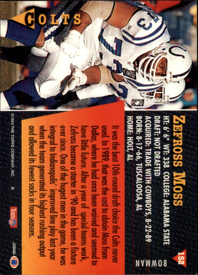 A6919- 1994 Bowman Football Card #s 1-249 +Rookies -You Pick- 15+ FREE US SHIP - Picture 281 of 465