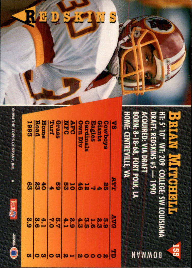 A6919- 1994 Bowman Football Card #s 1-249 +Rookies -You Pick- 15+ FREE US SHIP - Picture 287 of 465