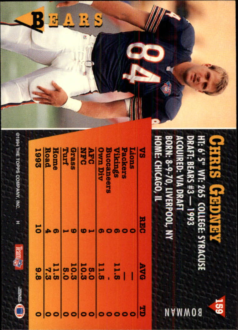 A6919- 1994 Bowman Football Card #s 1-249 +Rookies -You Pick- 15+ FREE US SHIP - Picture 293 of 465