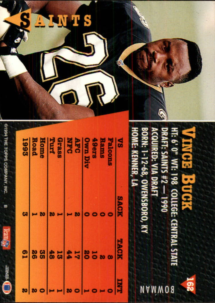 A6919- 1994 Bowman Football Card #s 1-249 +Rookies -You Pick- 15+ FREE US SHIP - Picture 299 of 465