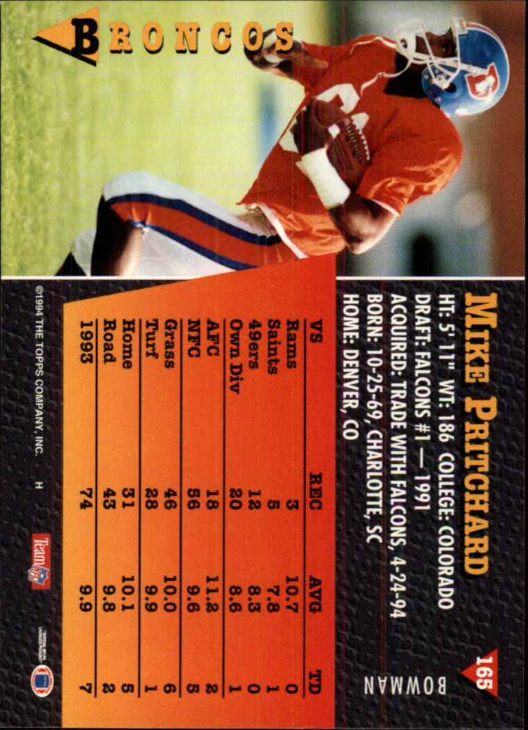 A6919- 1994 Bowman Football Card #s 1-249 +Rookies -You Pick- 15+ FREE US SHIP - Picture 305 of 465