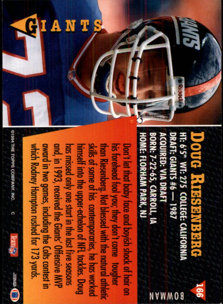 A6919- 1994 Bowman Football Card #s 1-249 +Rookies -You Pick- 15+ FREE US SHIP - Picture 307 of 465